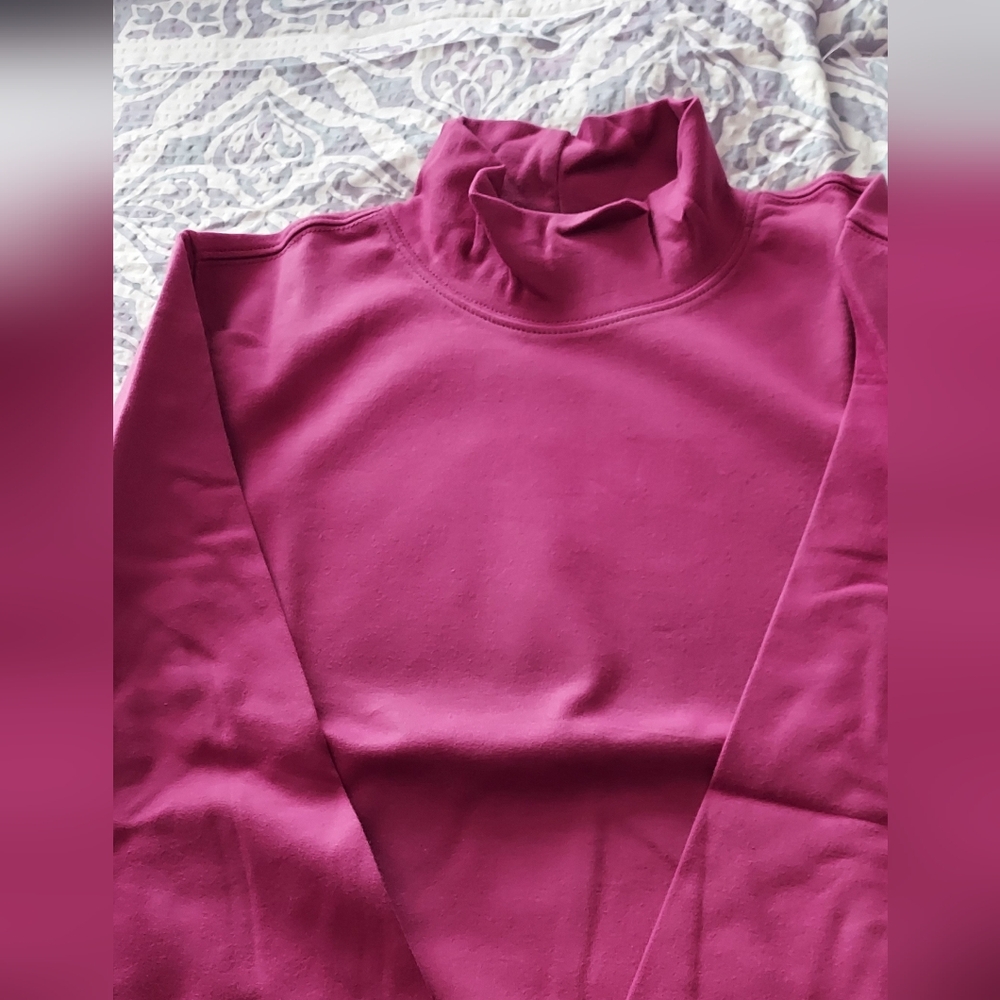 Brand New LL Bean Magenta Turtleneck Top